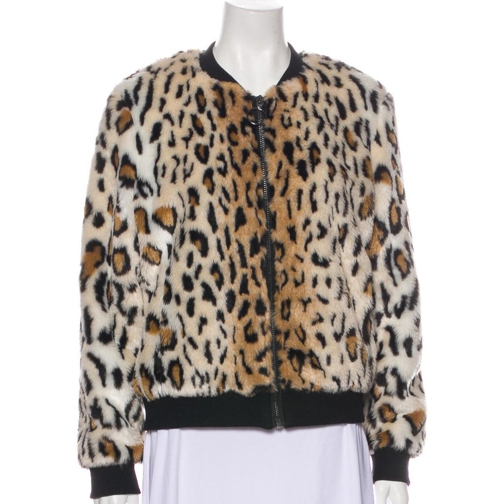 UrbanCode Animal Print Bomber Jacket